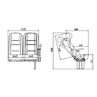 HAISEKAIGE Bus Seat De perfecte combinatie van comfort en stijl voor Kinglong Higer bussen